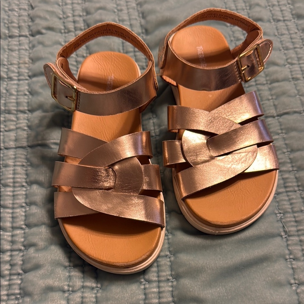 Chic Metallic Kids Sandals